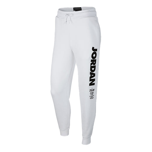 

Спортивные штаны Men's Air Jordan Sportswear Legacy Alphabet Logo Printing Bundle Feet Sports Pants/Trousers/Joggers White, мультиколор