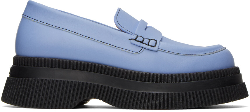 

Синие лоферы Wallaby Creepers GANNI, Синий, Синие лоферы Wallaby Creepers GANNI