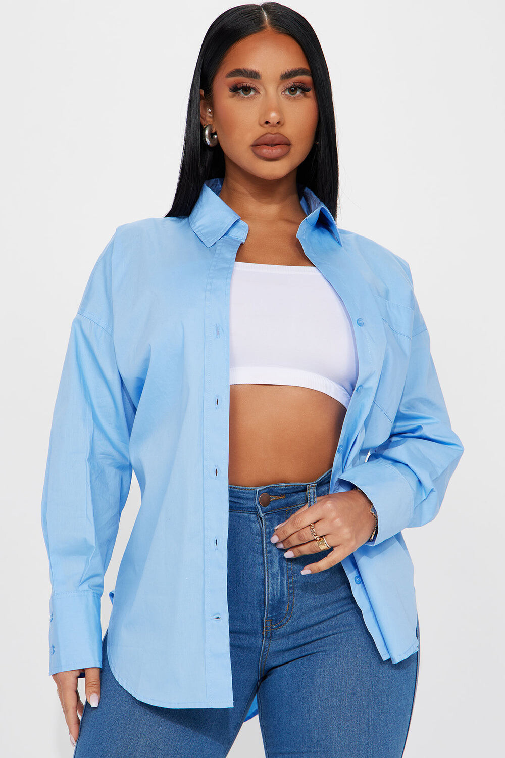 

Рубашка Fashion Nova IT10773, синий