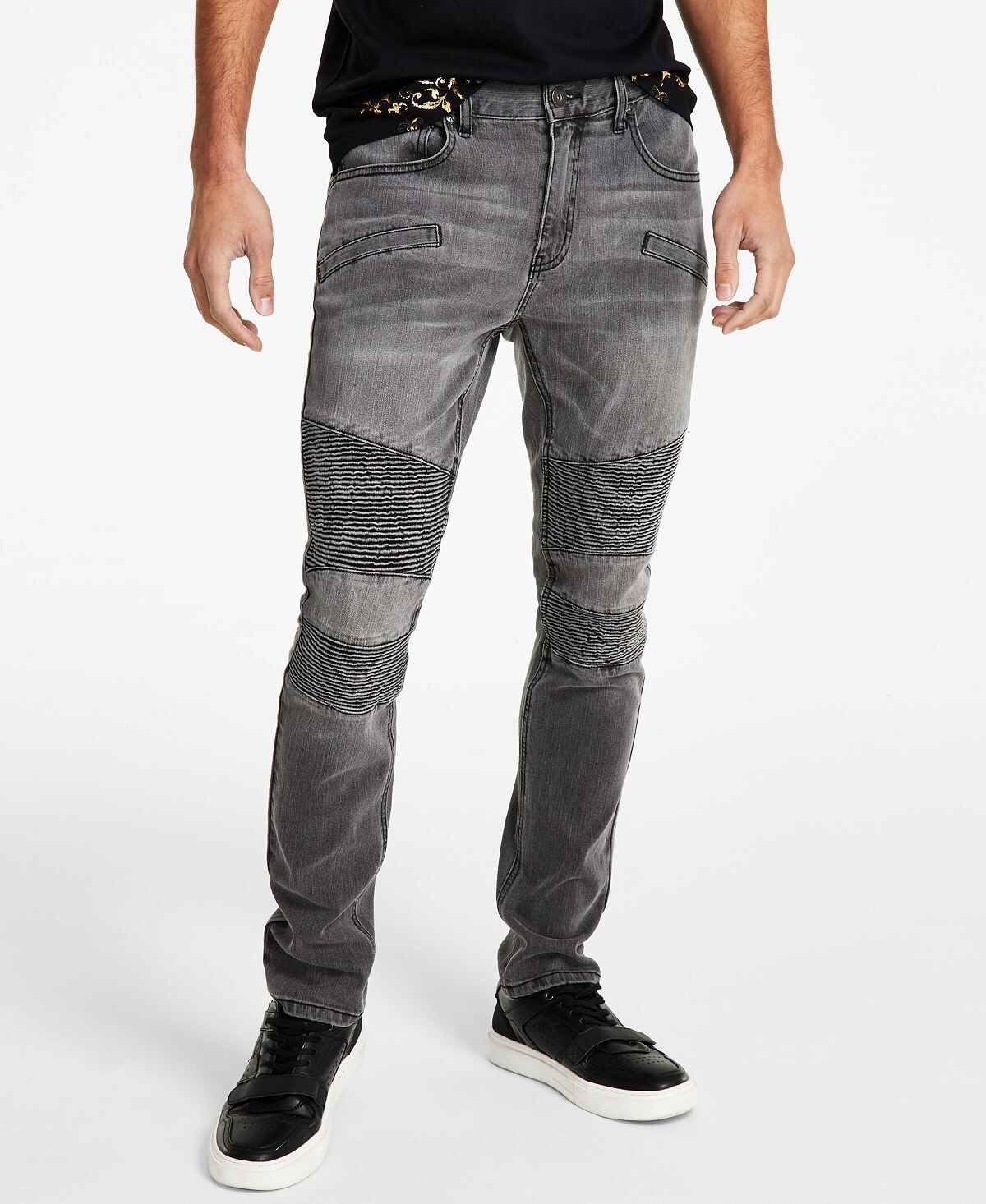 

Мужские джинсы herbie skinny-fit moto, созданные для macy's INC International Concepts, мульти