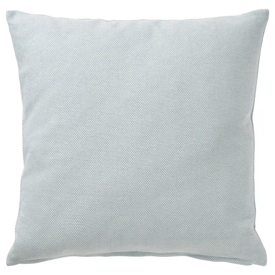 

Подушка декоративная Ikea Sandtrav, 45x45 см, голубой/белый