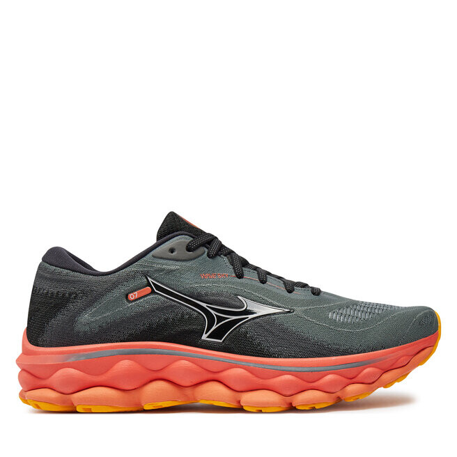 

Кроссовки Mizuno Wave Sky 7 J1GC2302 Turbulence/Nickel/Hot Coral 51, черный