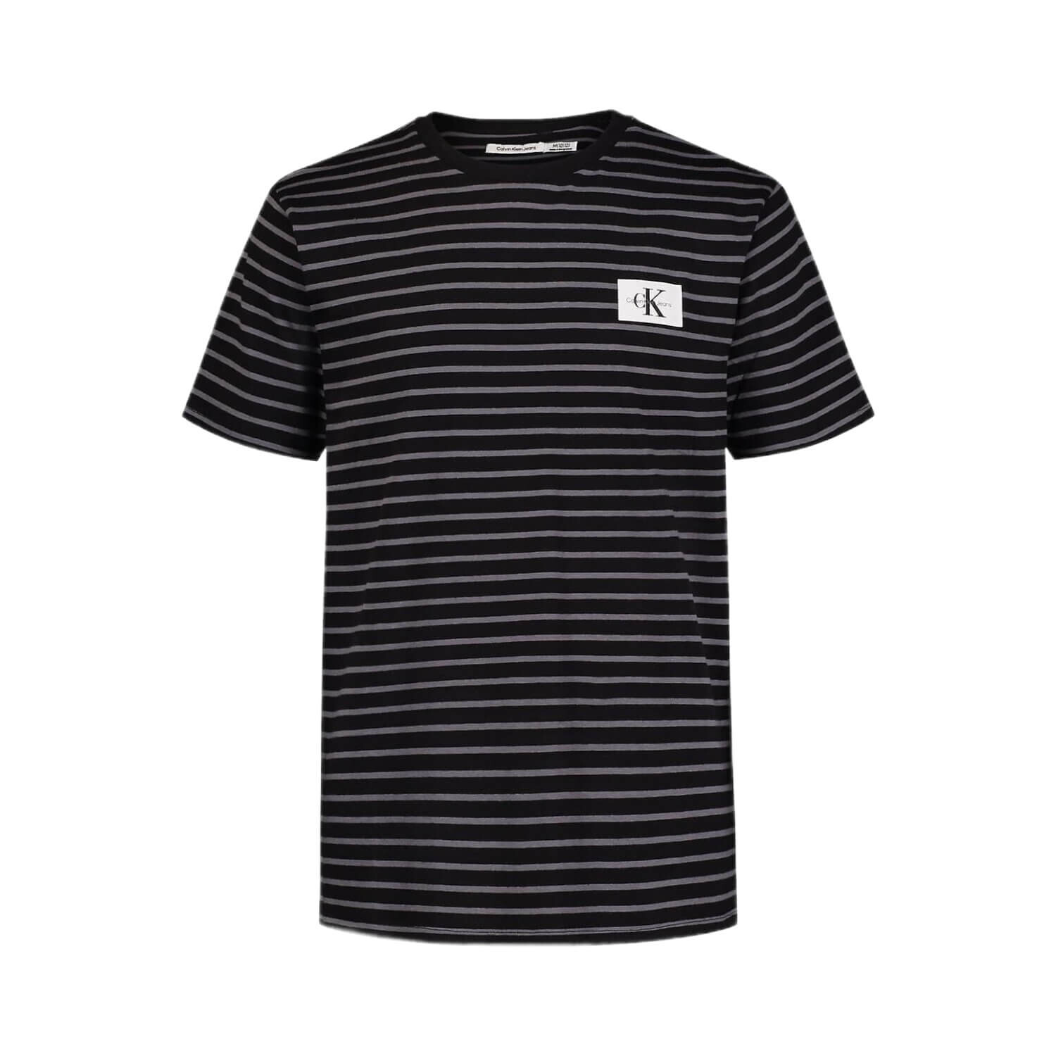 

Футболка с круглым вырезом для мальчиков Calvin Klein Linear Stripe, черный/серый