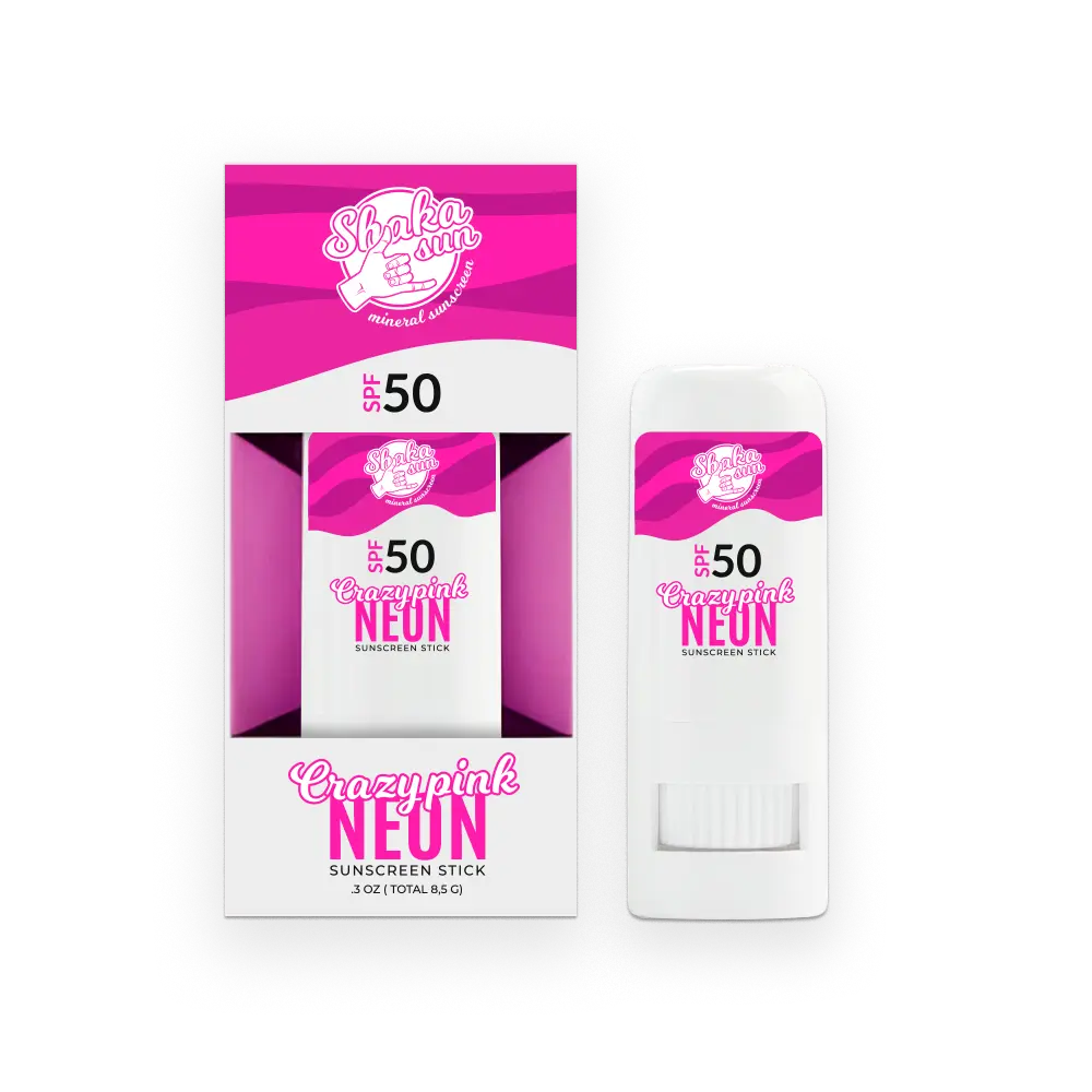 

Shaka Sun Crazy Pink солнцезащитный стик SPF50+ на основе цинковой розы, 8,5 г