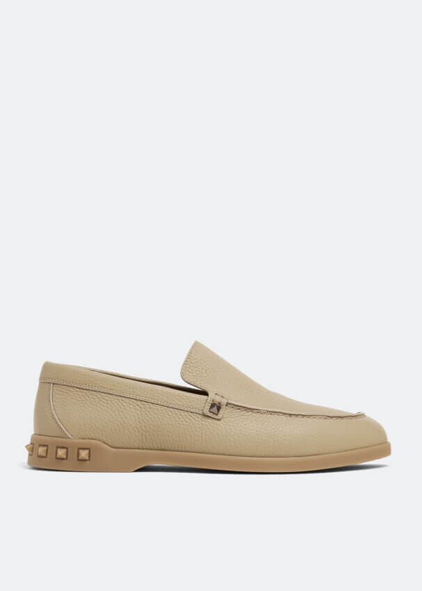 

Мокасины Valentino Garavani Leisure Flows, бежевый