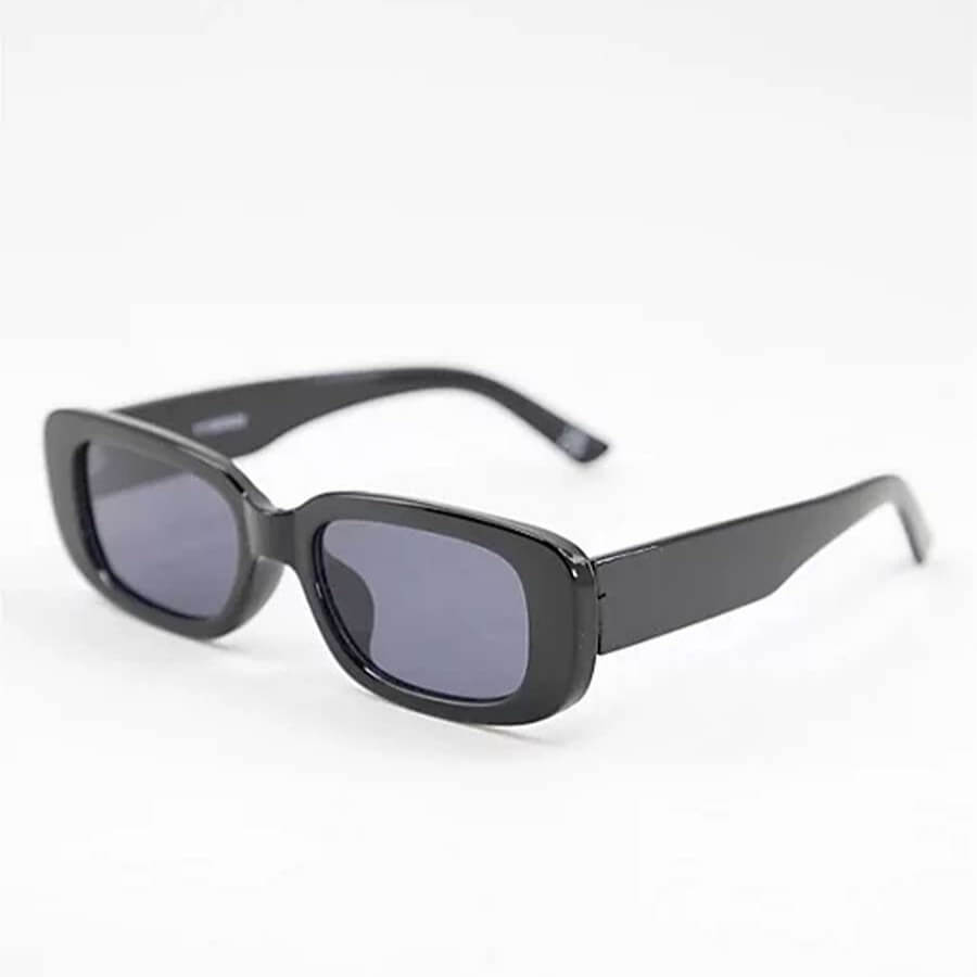 Солнцезащитные очки Asos Design Mid Square, черный солнцезащитные очки asos design slim oval красный