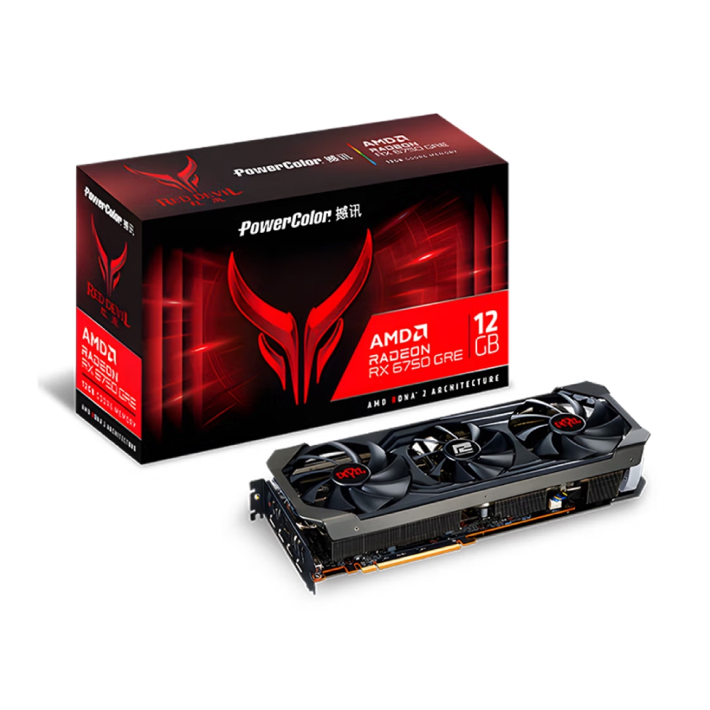 Видеокарта PowerColor Radeon RX 6750 GRE Red Devil, 12 ГБ, черный – купить  из-за границы через сервис «CDEK.Shopping»