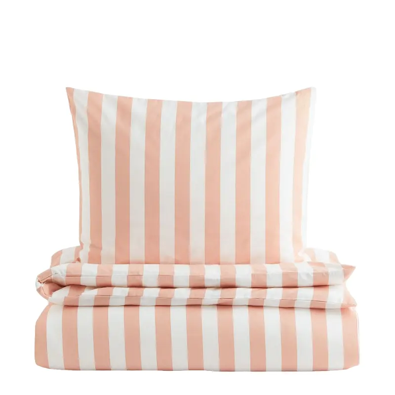 

Комплект односпального постельного белья H&M Home Striped, оранжевый