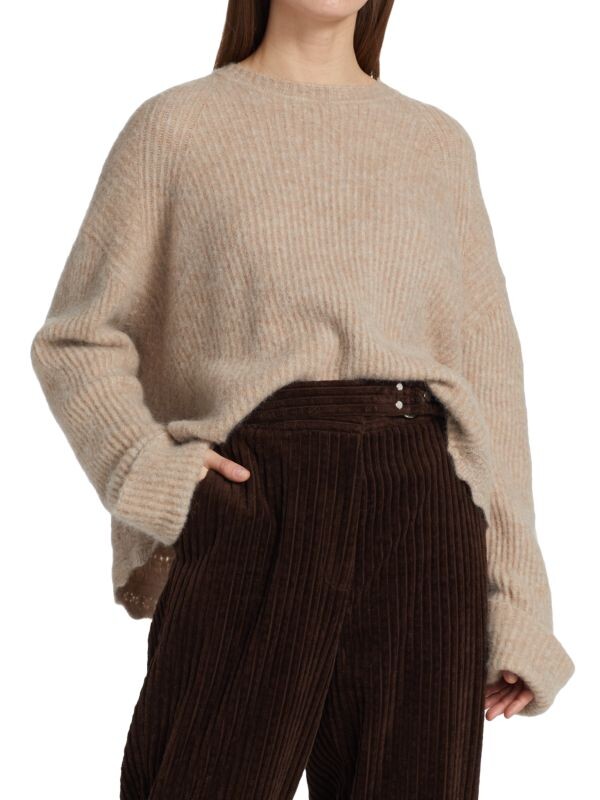 

Роскошный свитер с зубчатой ​​отделкой 3.1 Phillip Lim Taupe
