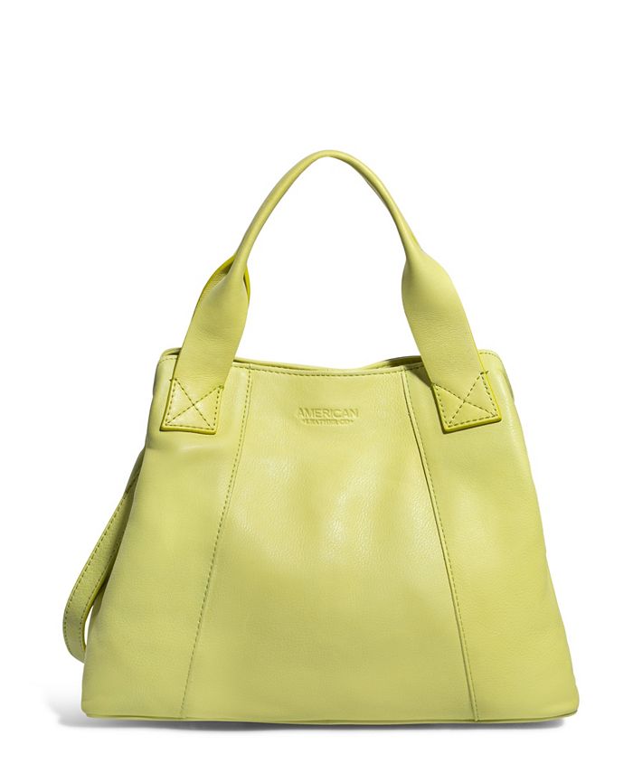 Женская сумка-саквояж Ada Triple Entry American Leather Co., зеленый женская большая сумка hope american leather co