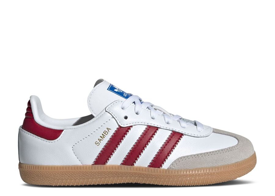 

Кроссовки adidas Samba Og J 'White Collegiate Burgundy Gum', белый