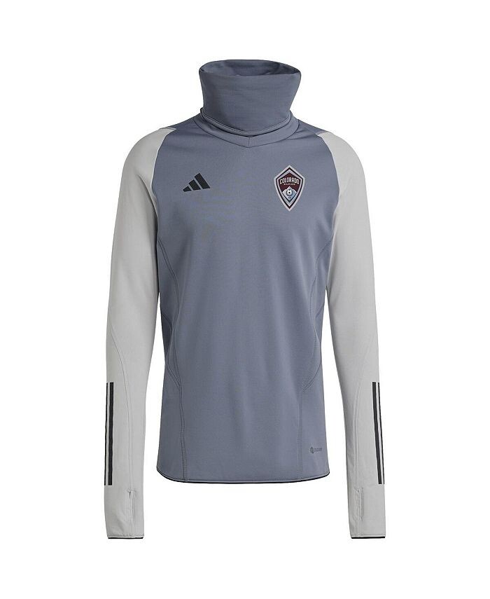 

Мужской серый топ Colorado Rapids теплый реглан COLD.RDY adidas, серый