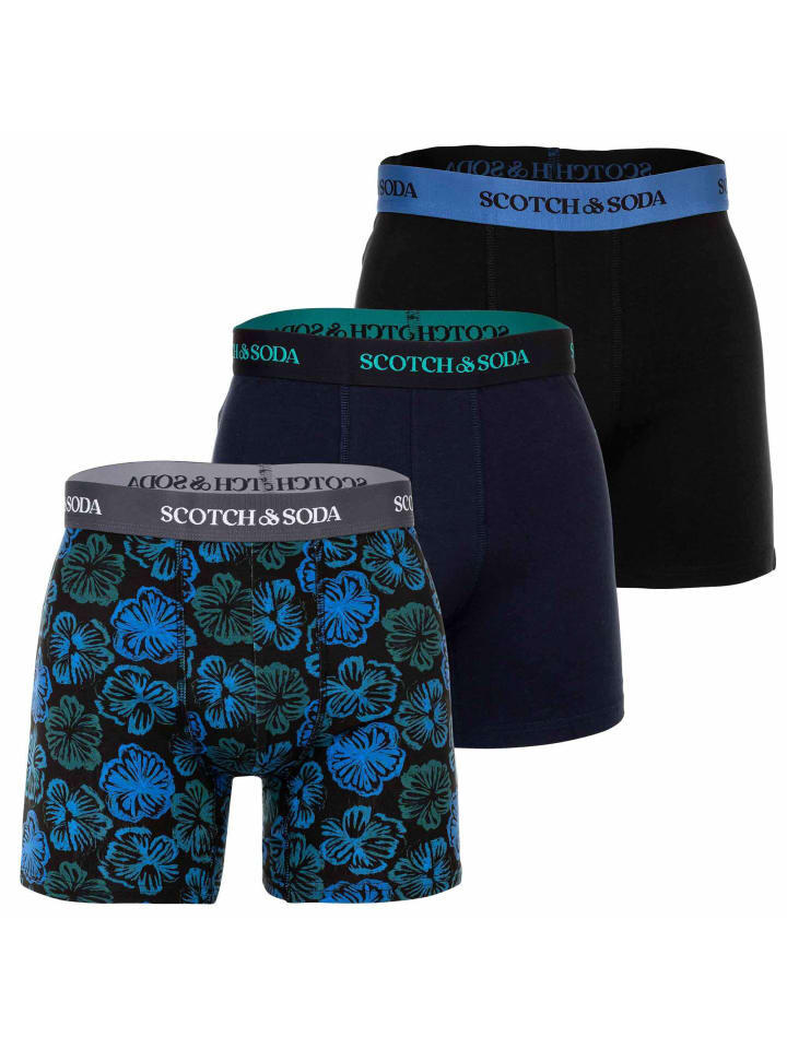 

Боксеры Scotch & Soda short 3er Pack, цвет blau/grün