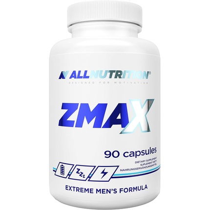 Zmax Цитрат цинка Цитрат магния Витамин B6 Добавка для улучшения сна Регенерация Сердечный ритм Здоровые кости 90 капсул, Allnutrition