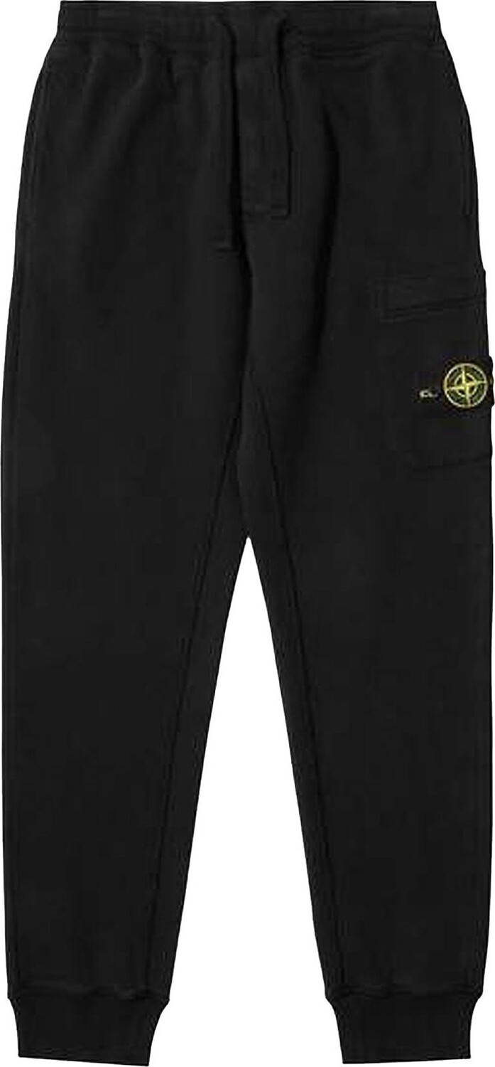 

Джоггеры Stone Island Garment Dyed Fleece Jogger 'Black', черный