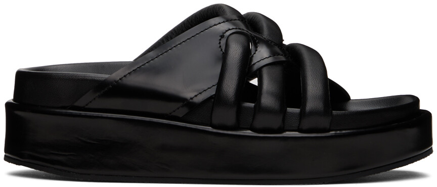 

Черные плетеные сандалии Dries Van Noten