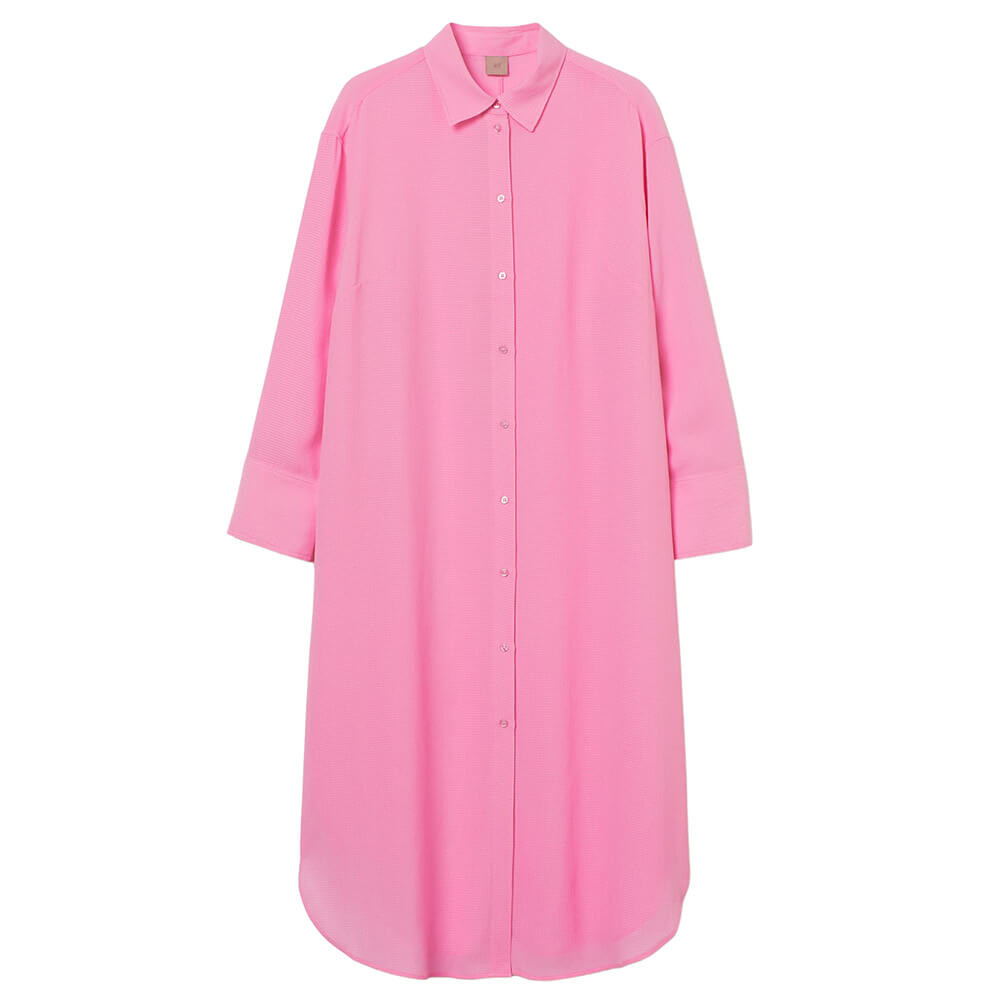 

Платье-рубашка H&M+, розовый