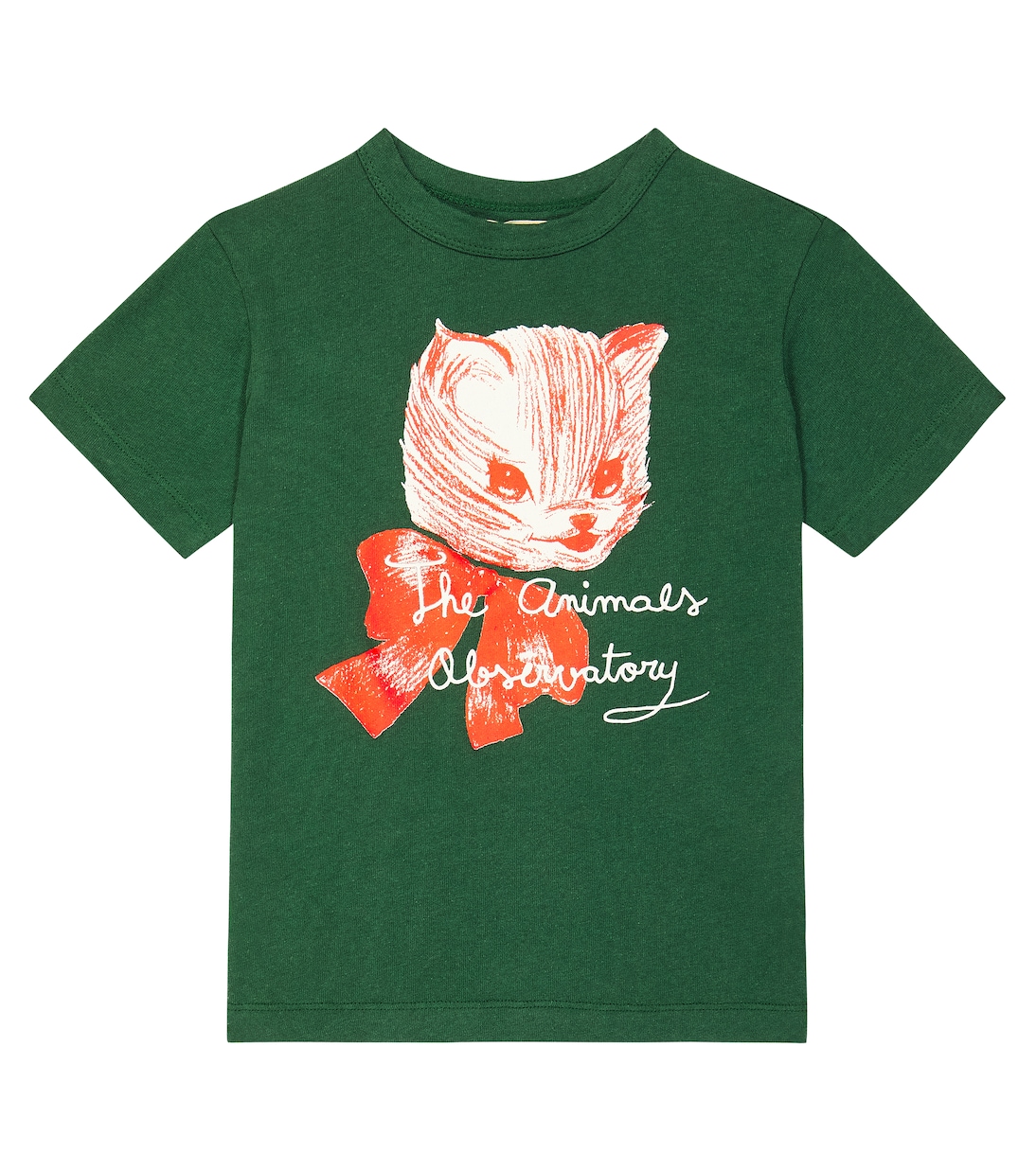 Хлопковая футболка с принтом «петух» The Animals Observatory, зеленый