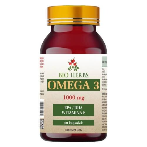 

Bio Herbs, Омега-3 ЭПК/ДГК, витамин Е, 60 капсул.