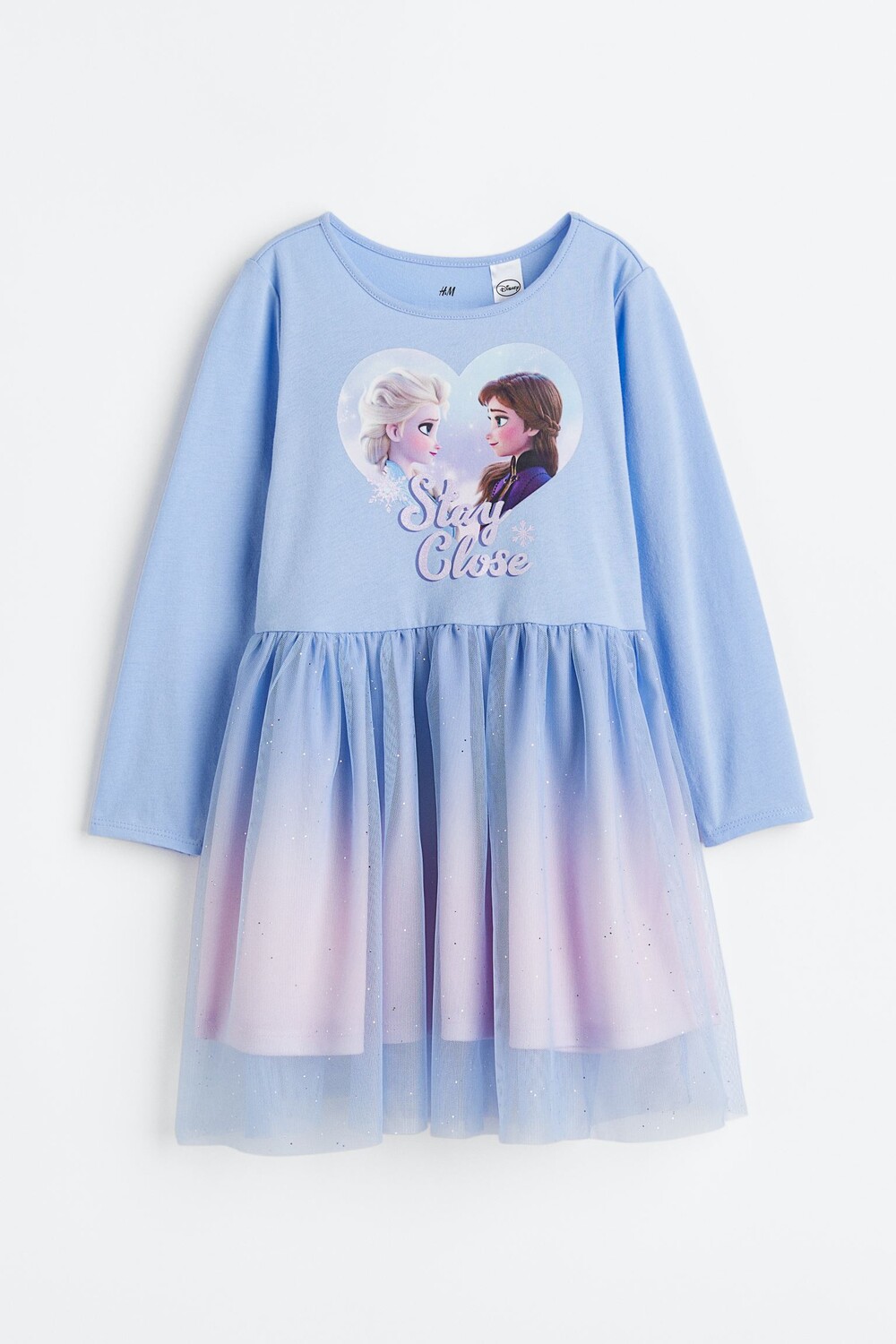 

Платье H&M Disney Frozen Tulle-skirt Jersey, светло-голубой