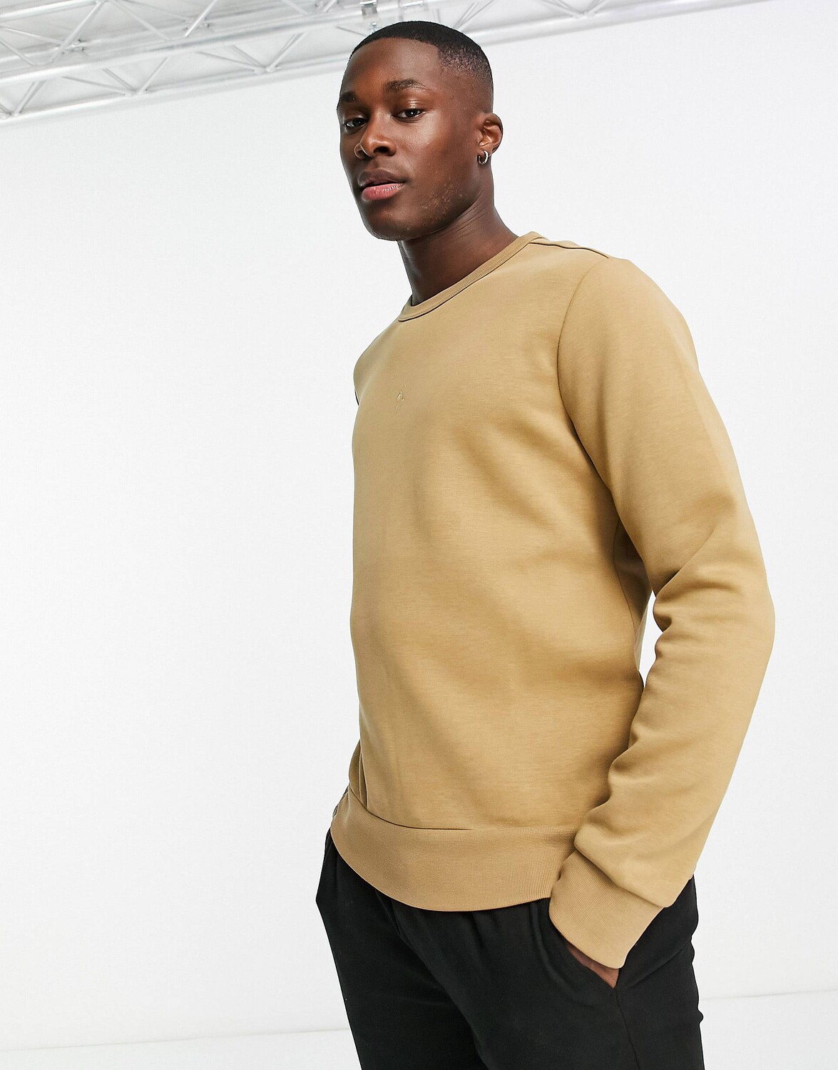 

Толстовка двойного вязания цвета хаки Polo Ralph Lauren с центральным логотипом