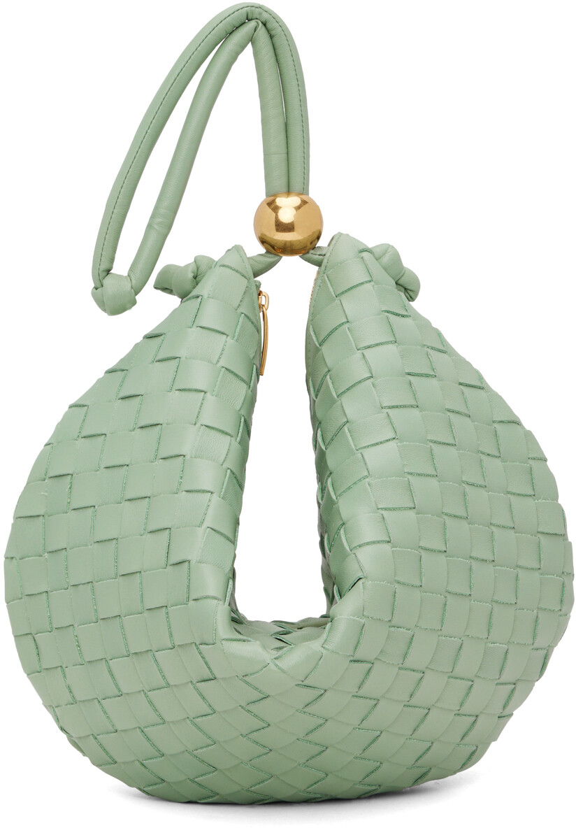 

Зеленая сумка среднего размера Bottega Veneta
