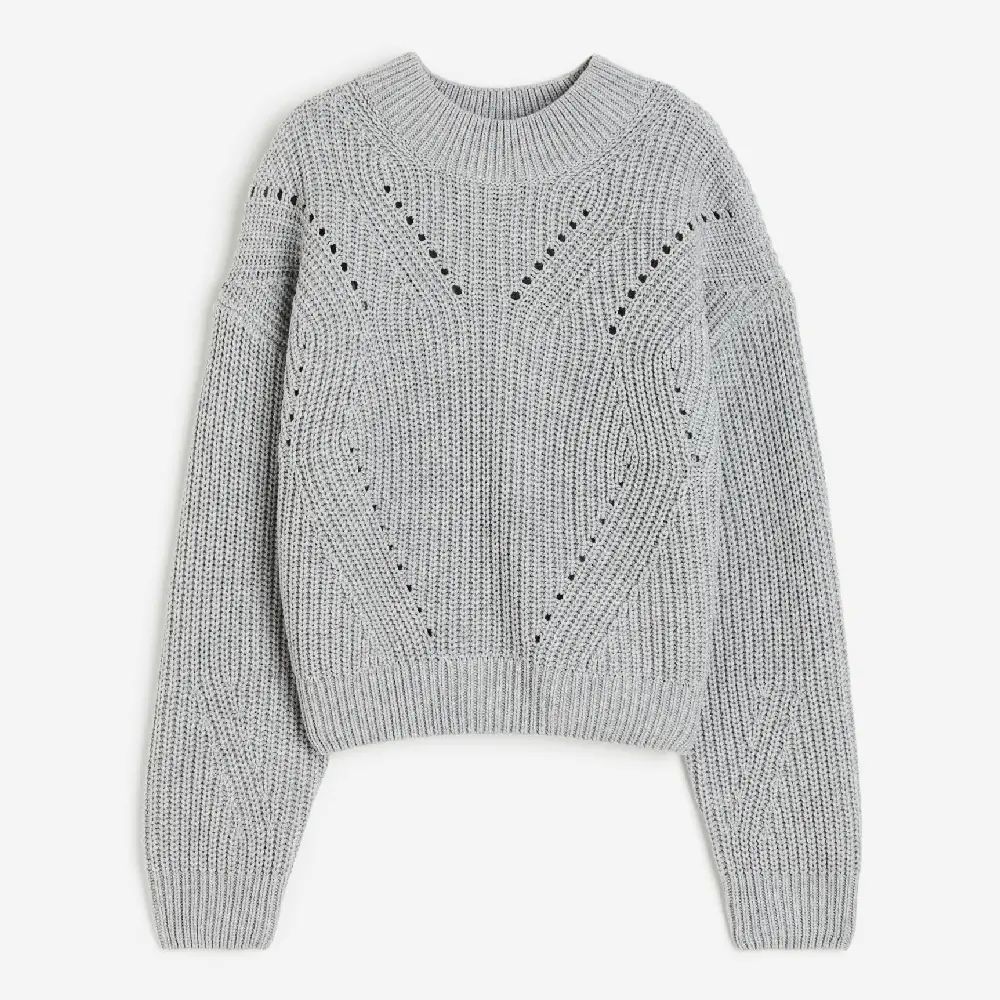 

Свитер H&M Kids Cotton-blend, светло-серый