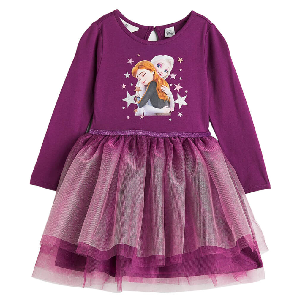 

Платье H&M Frozen Printed Tulle, тёмно-фиолетовый