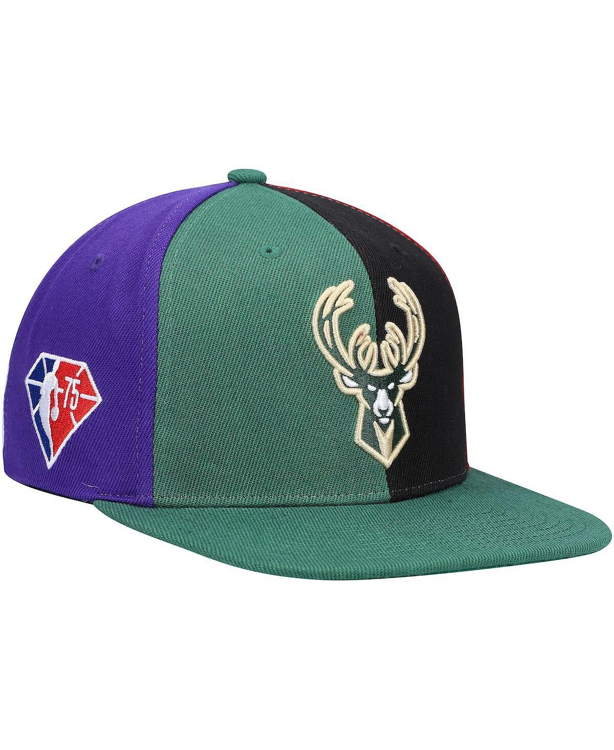 

Мужская зеленая футболка Милуоки Бакс, 75-летие НБА Что Кепка Snapback Mitchell & Ness