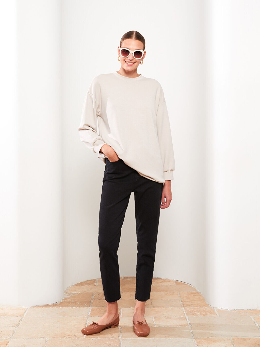 

Прямые женские джинсы-бойфренды LCW Modest