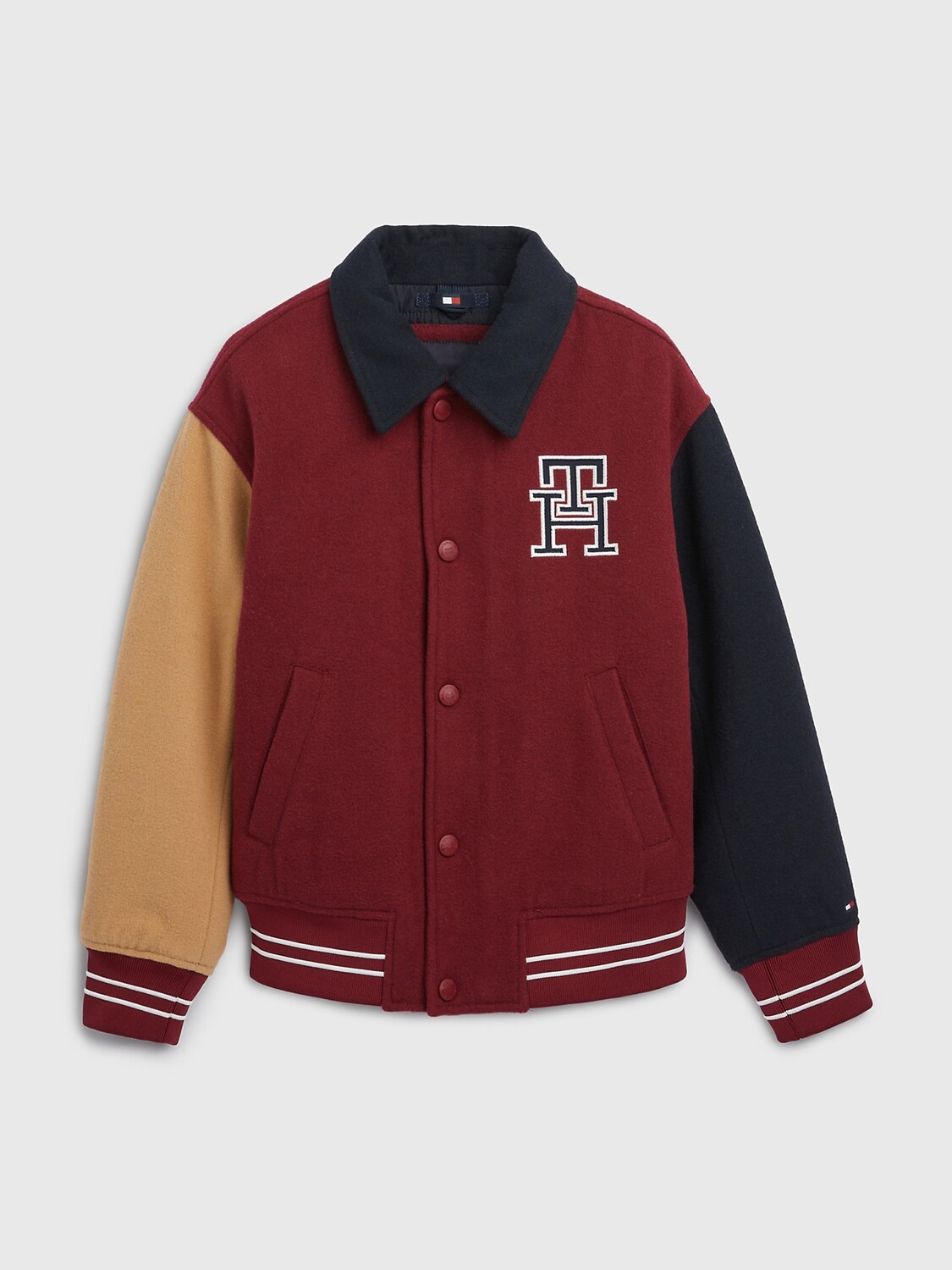 

Куртка kids' th с монограммой и логотипом Tommy Hilfiger, руж