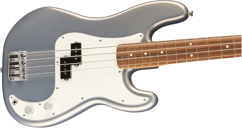 

Электрическая бас-гитара Fender Player Precision, гриф Pau Ferro, серебристый 0149803581