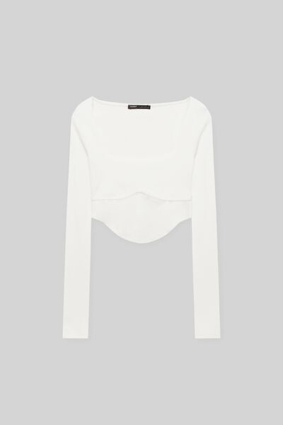

Корсетный топ с длинными рукавами PULL&BEAR