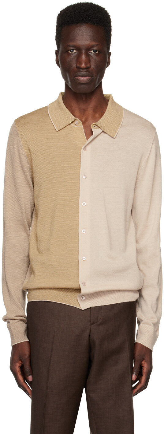 

Бежевый кардиган со вставками Paul Smith