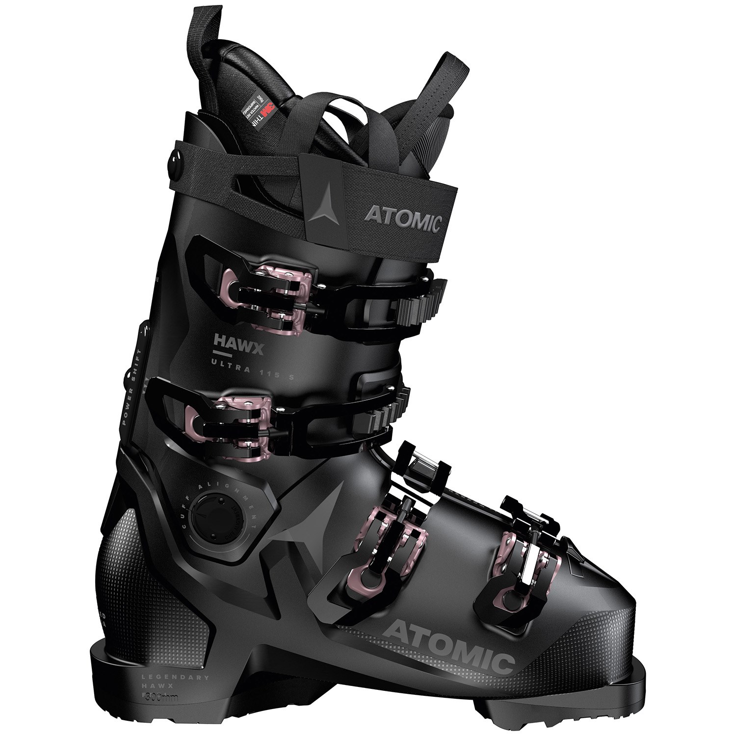 Ботинки женские Atomic Hawx Ultra 115 SW GW лыжные, чёрный лыжные ботинки hawx ultra 115 s w gw женские 2023 2024 atomic черный