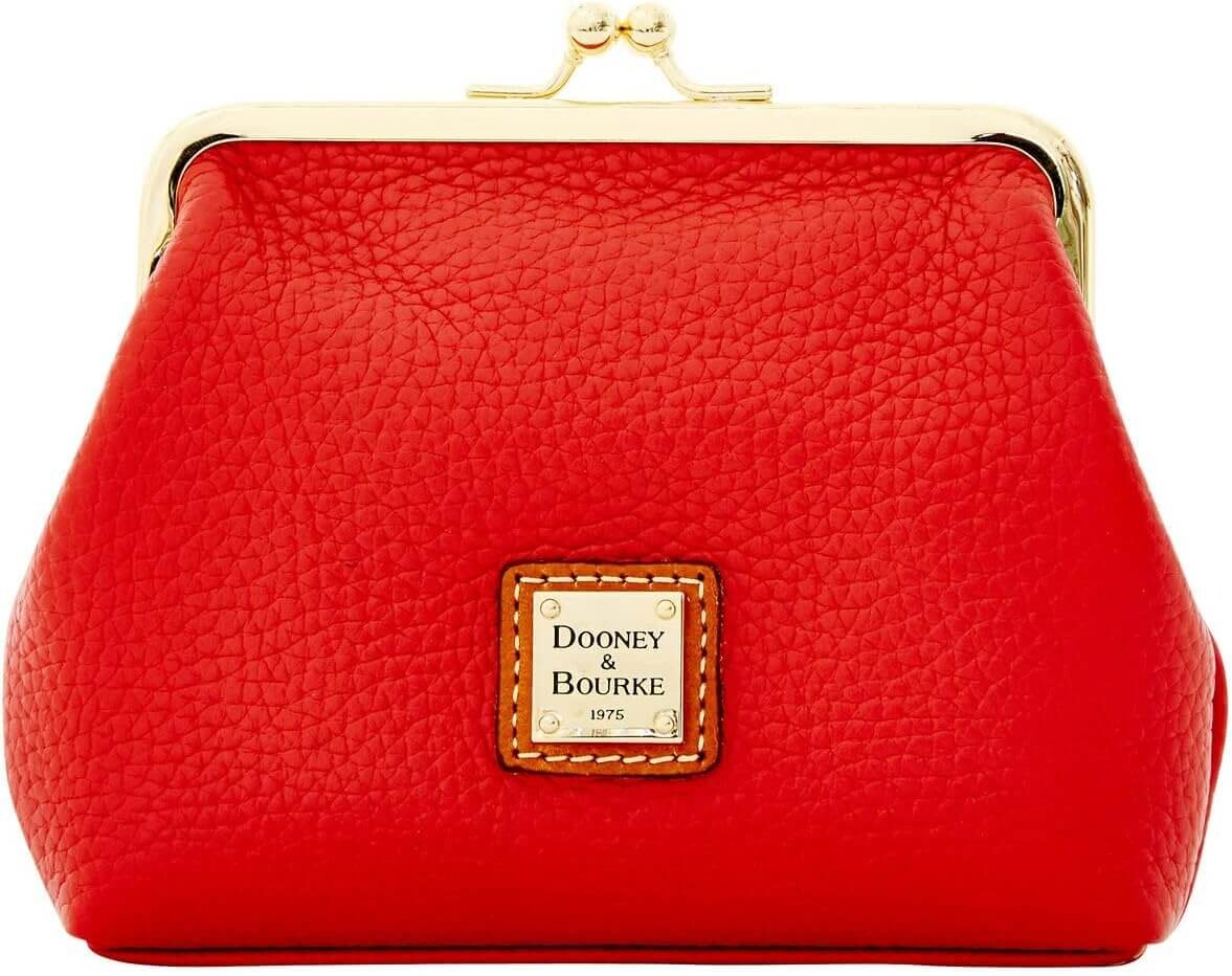 

Кошелек Dooney & Bourke Pebble Grain Large Framed, красный/золотой
