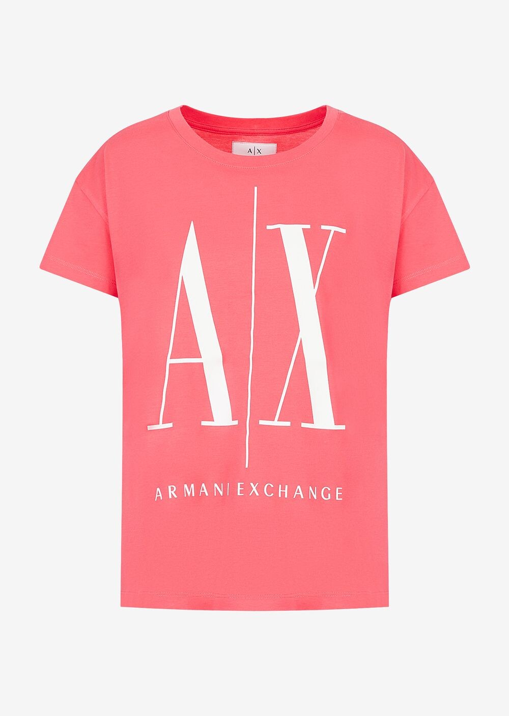 

Футболка Icon с логотипом бойфренда Armani Exchange, фуксия, Розовый