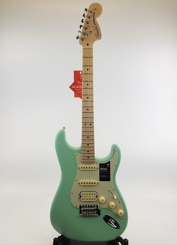 Fender American Performer Stratocaster HSS Maple Neck 2022 — Satin Surf Green