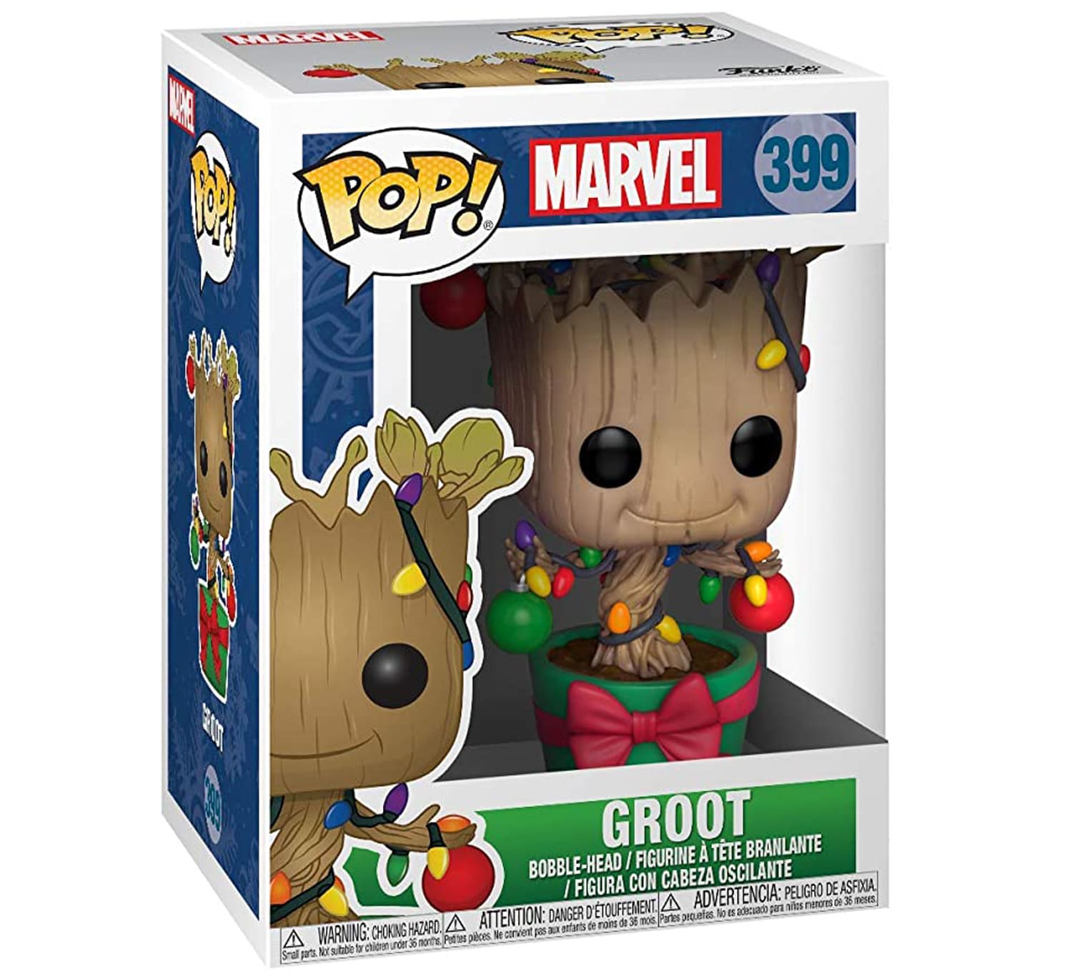 Фигурка Funko POP! Marvel: Holiday, Guardians of The Galaxy - Groot фигурка jada toys metalfigs groot коллекционная 34610 10 см