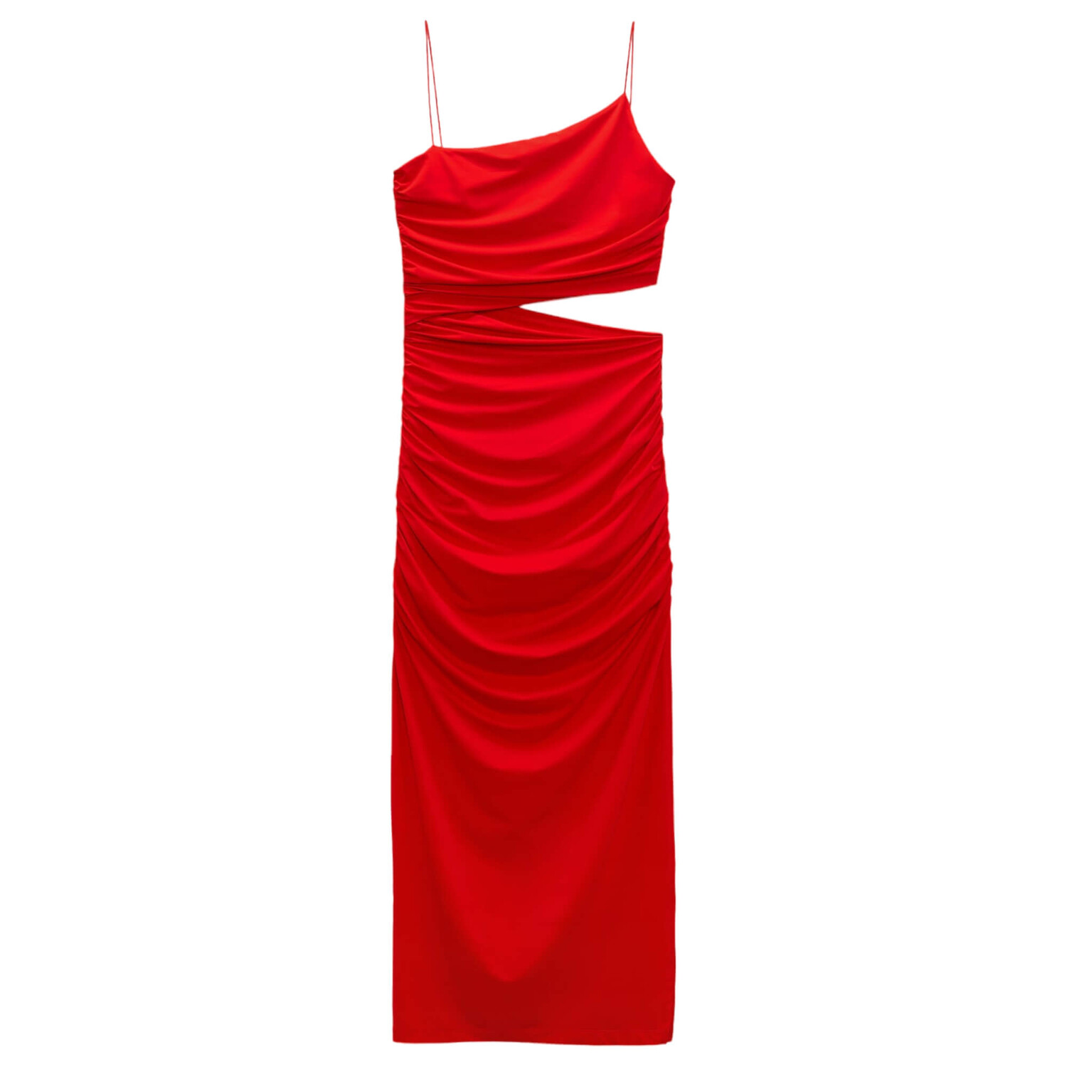 

Платье Zara Asymmetric Cut-out, красный