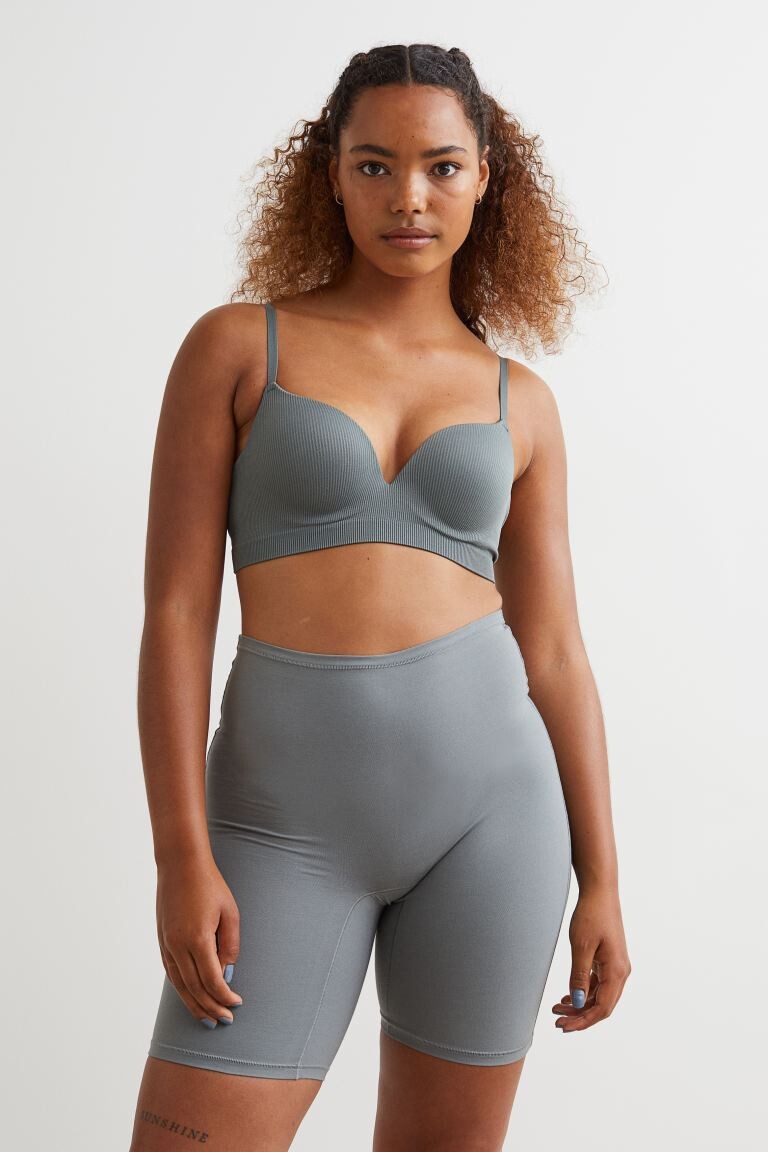 

Комплект из 2 утягивающих шорт H&M, серый/бежевый