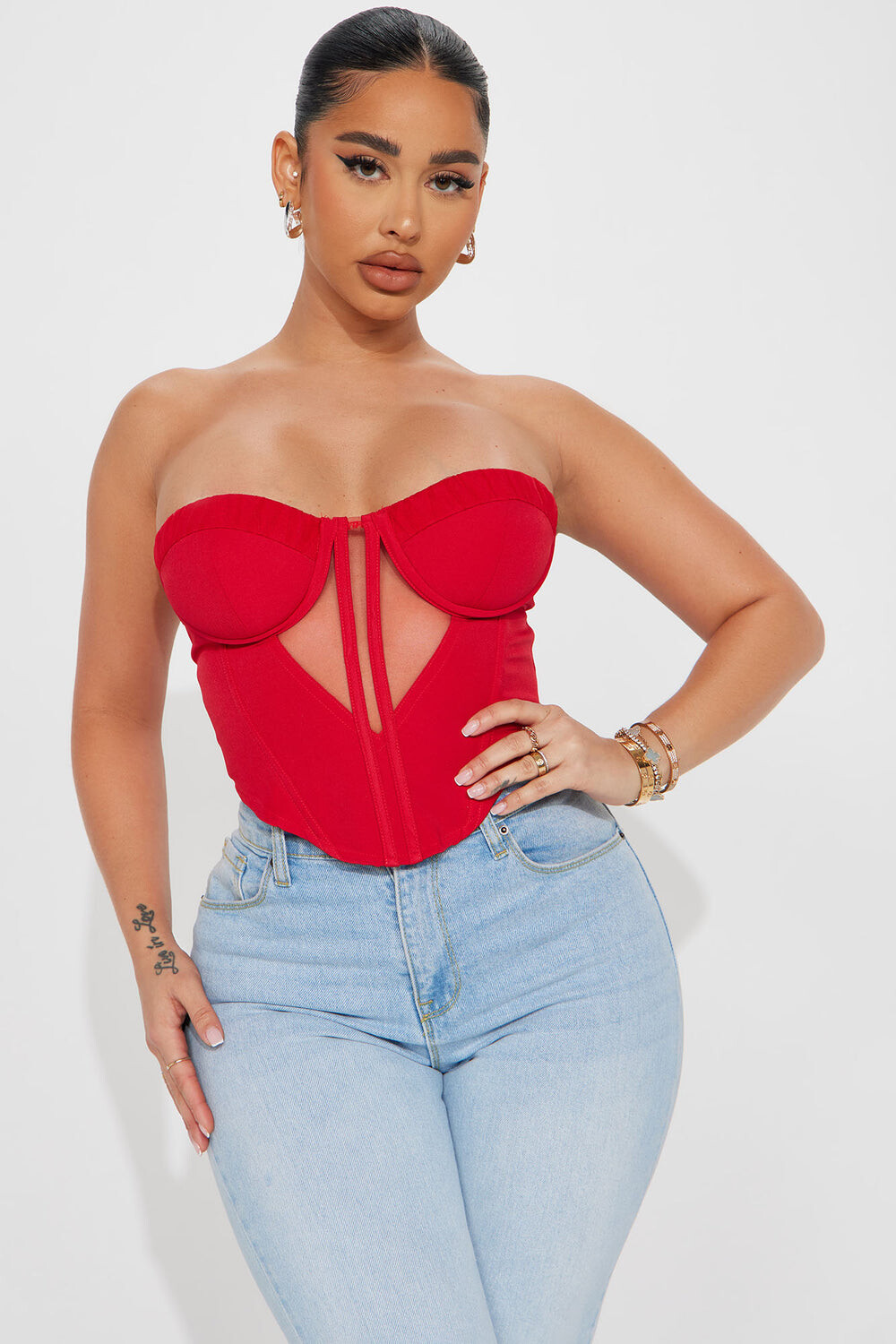 

Топ Fashion Nova 22GWF8437, красный