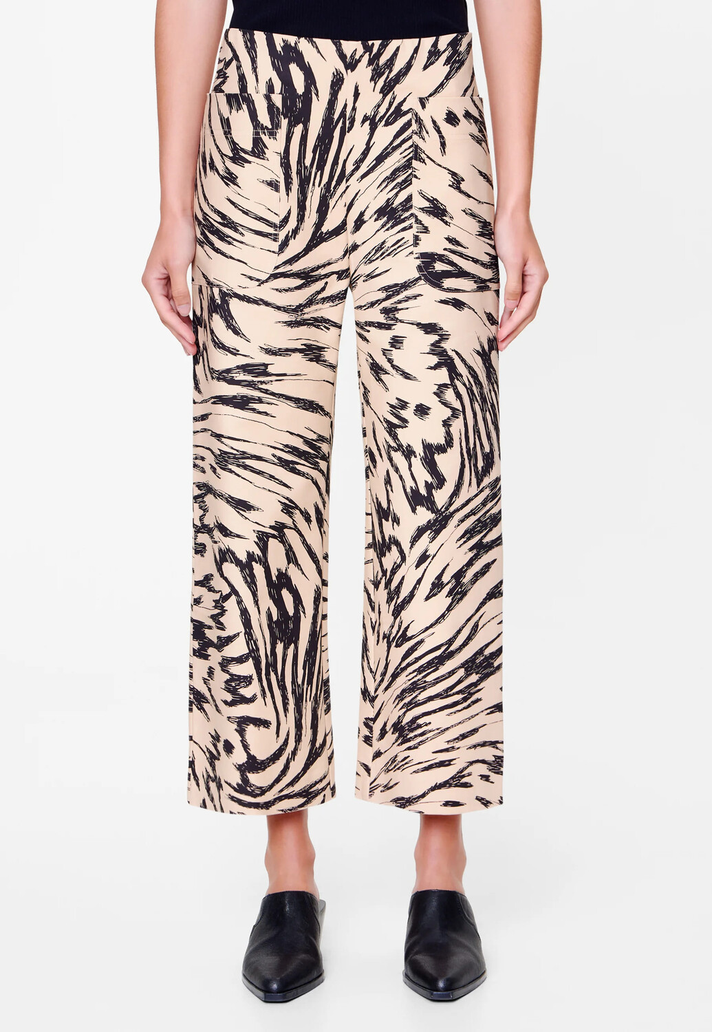 

Брюки Bimba Y Lola Natural Wing Print, бежевый/черный