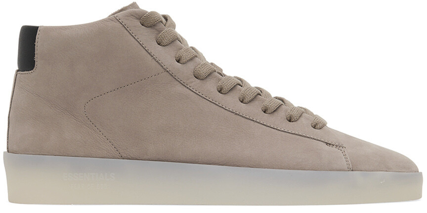 

Серо-коричневые кроссовки Tennis Mid Essentials