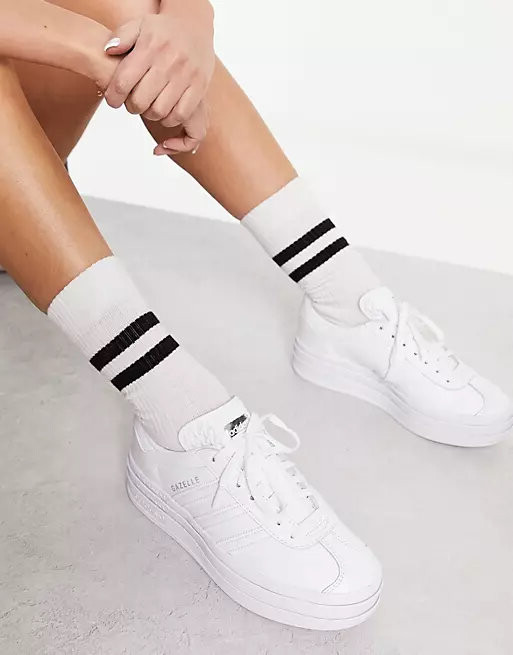 

Кроссовки на платформе Adidas Originals Gazelle Bold, белый