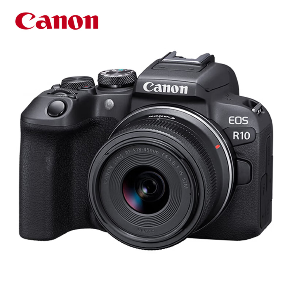Фотоаппарат Canon EOS R10 4K Vlog RF-S 18-45mm фотоаппарат canon eos r10 kit rf s 18 45mm f4 5 6 3 is stm черный