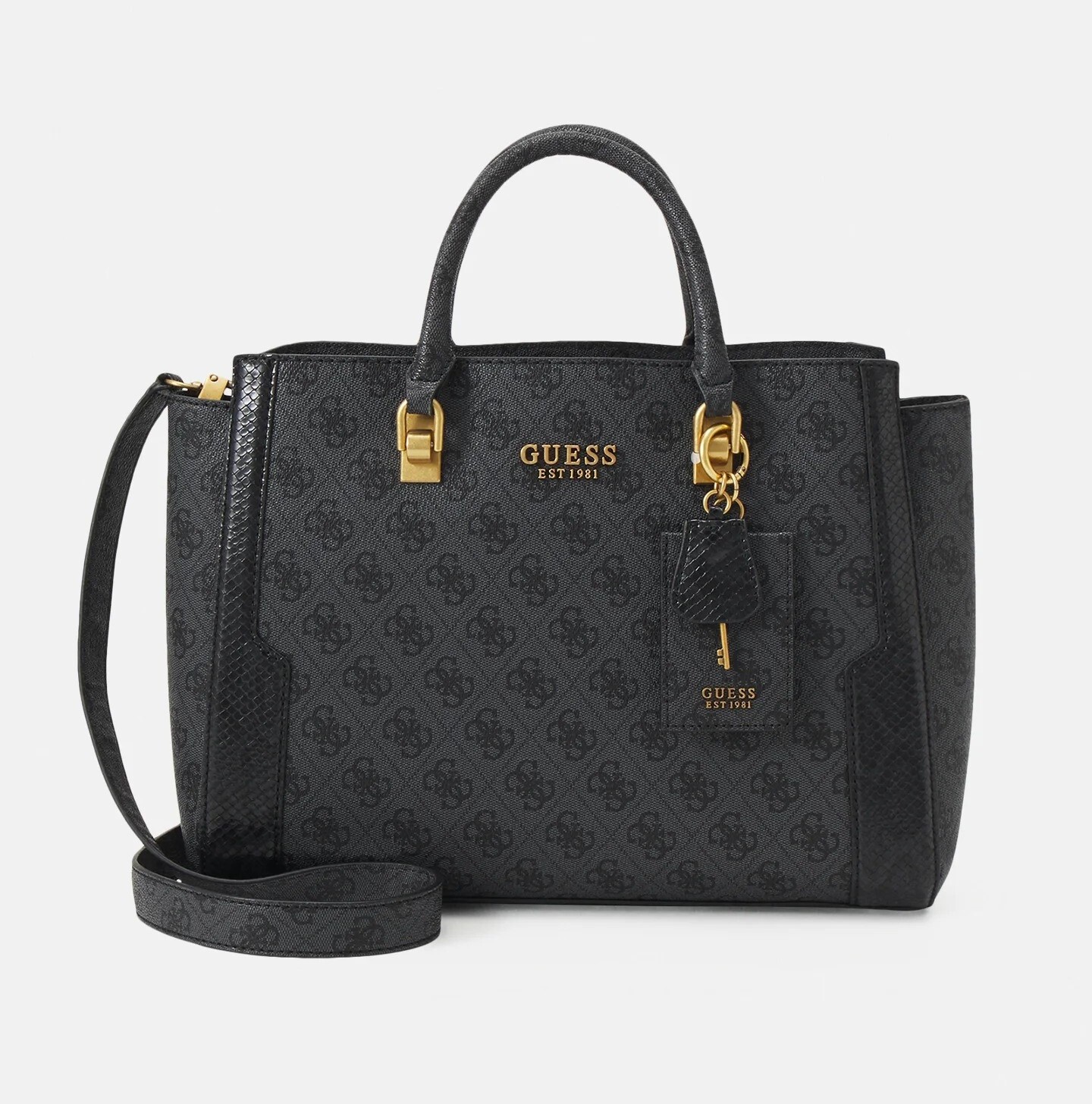 

Сумка-тоут Guess Ajiona High Society Caryal, черный