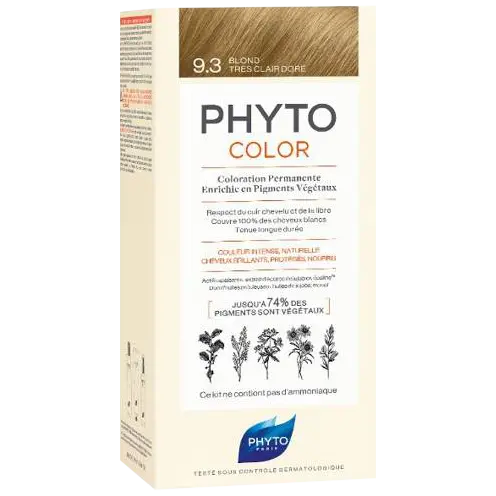 

Phyto Phytocolor краска для волос 9.3 очень светлое золото, 1 упаковка