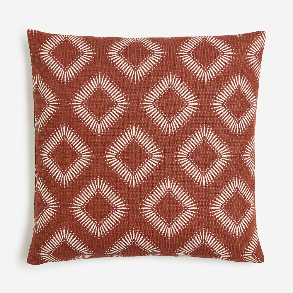

Декоративная наволочка H&M Home Patterned, коричневый/белый