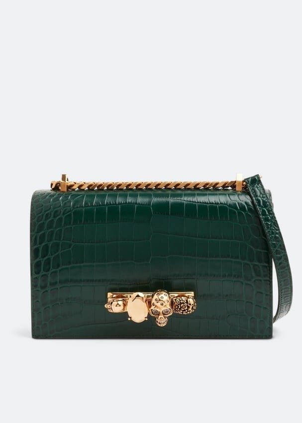 

Сумка ALEXANDER MCQUEEN Jewelled satchel, зеленый